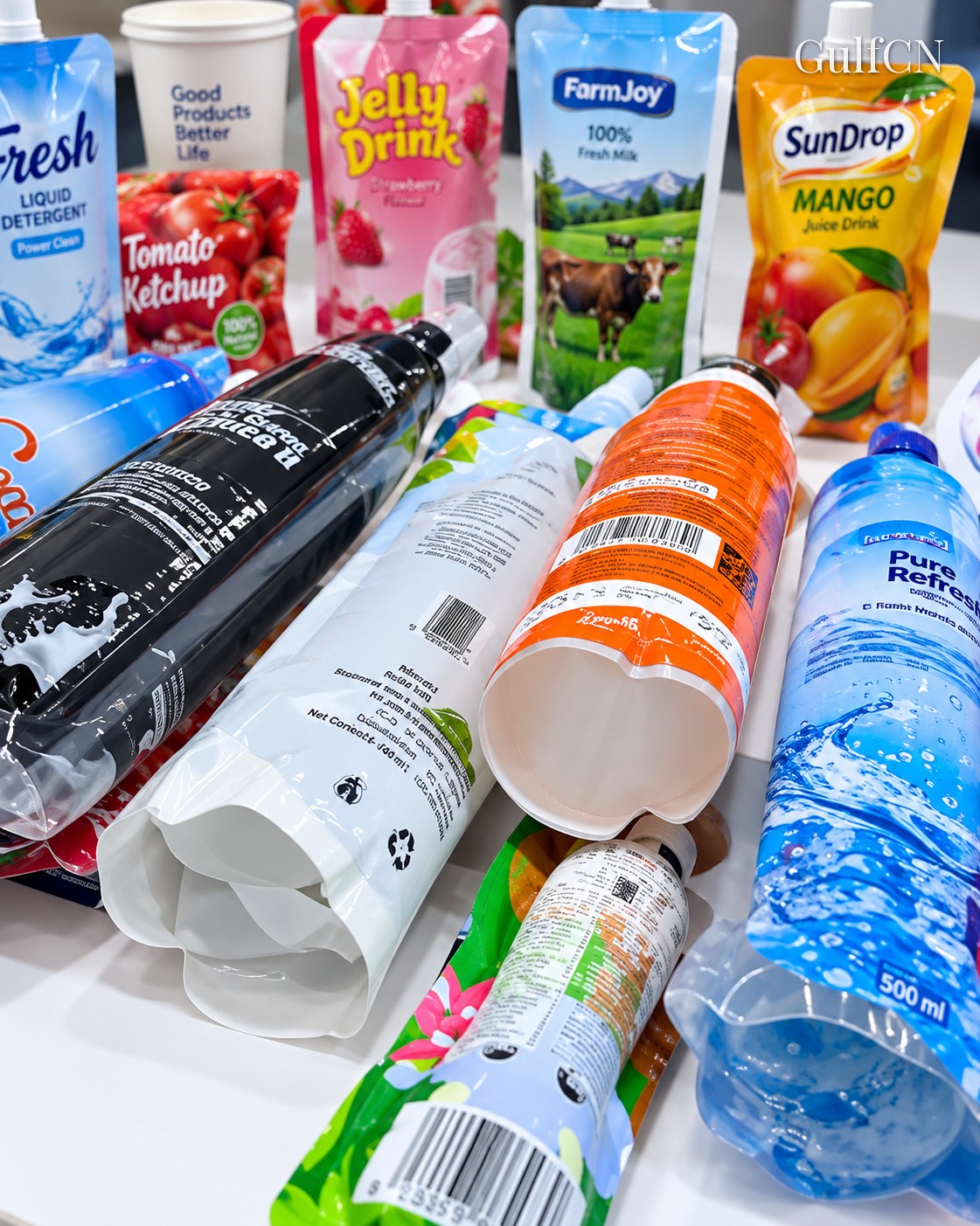 Pouch packaging formats for filling and sealing
