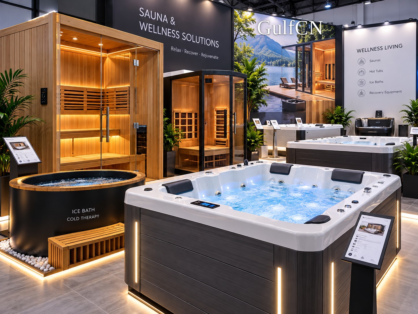 Spa bath jets and controls reviewed at an industry exhibition in China